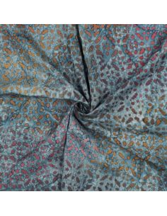 Viscose batik stof Soléane - Blauw