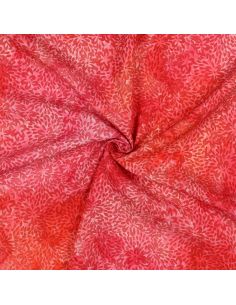 Viscose batik stof Vaïana - Rood