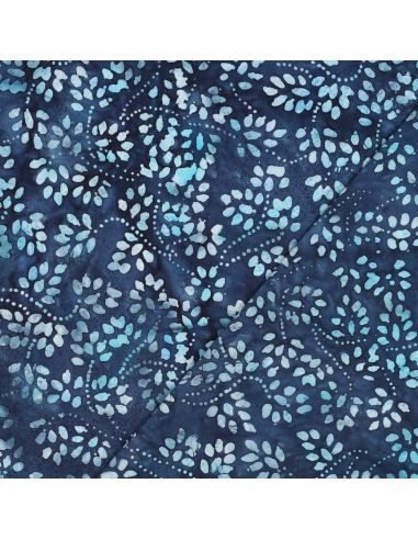 Isabelle batik katoenen stof - Marineblauw