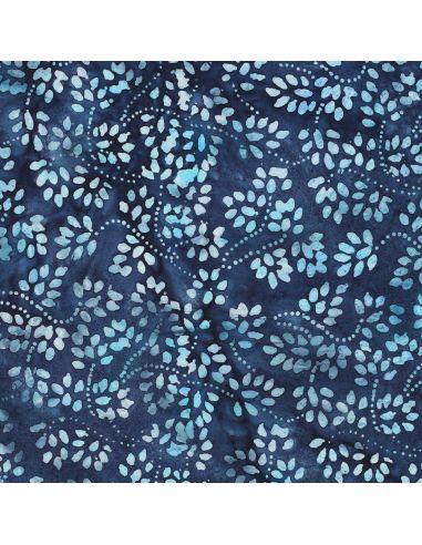 Isabelle batik katoenen stof - Marineblauw