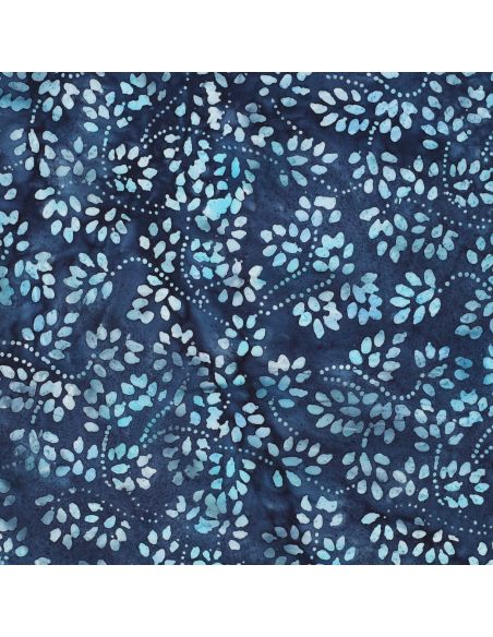 Isabelle batik katoenen stof - Marineblauw