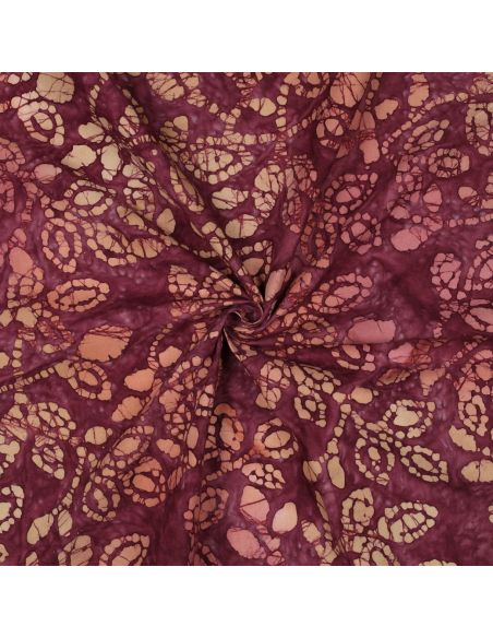 Batik katoenstof Méline - Kers