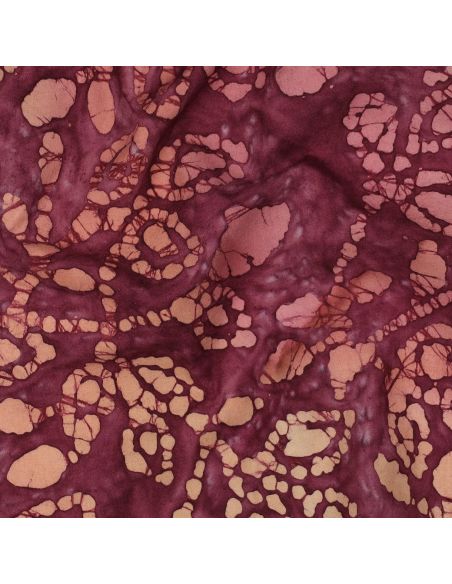 Batik katoenstof Méline - Kers