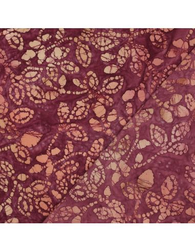 Batik katoenstof Méline - Kers