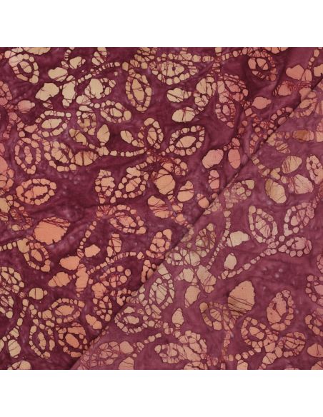 Batik katoenstof Méline - Kers