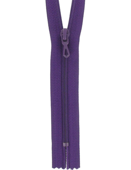 Nylon ritssluiting - Donkerpaars