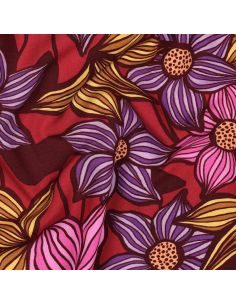 Florane viscose twill stof - Bordeaux 2