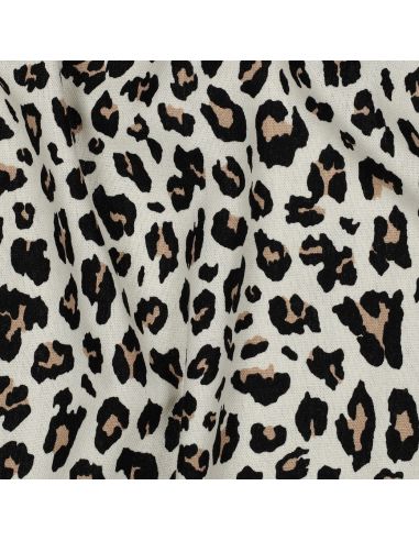 Viscose linnen stof Sauvage - Beige
