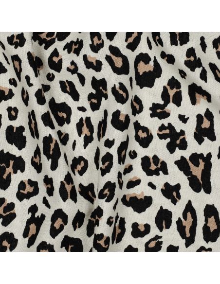 Viscose linnen stof Sauvage - Beige