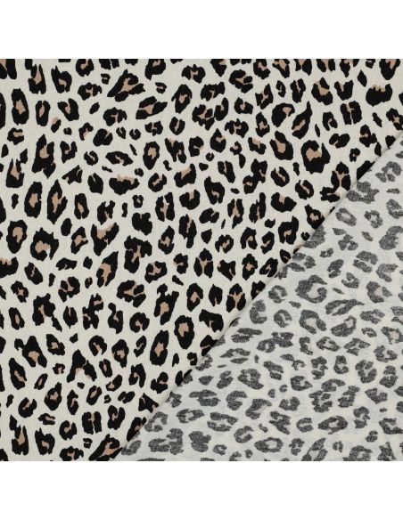 Viscose linnen stof Sauvage - Beige
