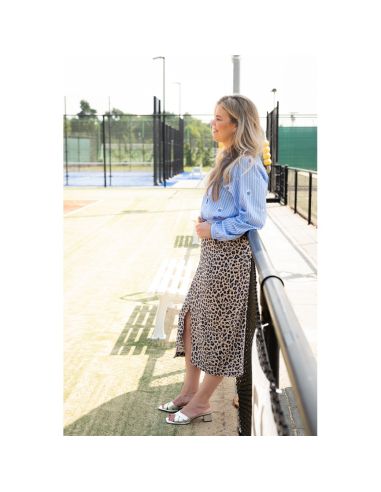 Viscose linnen stof Sauvage - Beige
