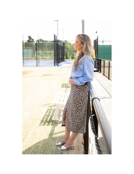 Viscose linnen stof Sauvage - Beige