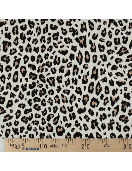 Viscose linnen stof Sauvage - Beige