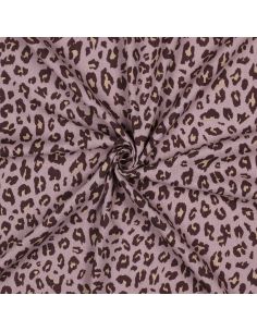 Viscose linnen stof Sauvage - Mauve