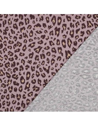 Viscose linnen stof Sauvage - Mauve