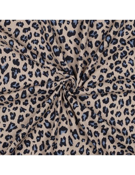 Viscose linnen stof Sauvage - Kameel