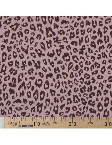 Viscose linnen stof Sauvage - Mauve
