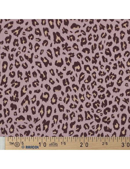 Viscose linnen stof Sauvage - Mauve