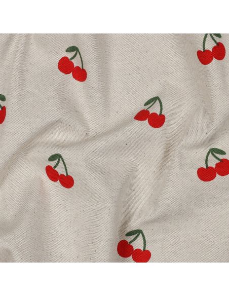Katoenen canvasdoek - Kersen