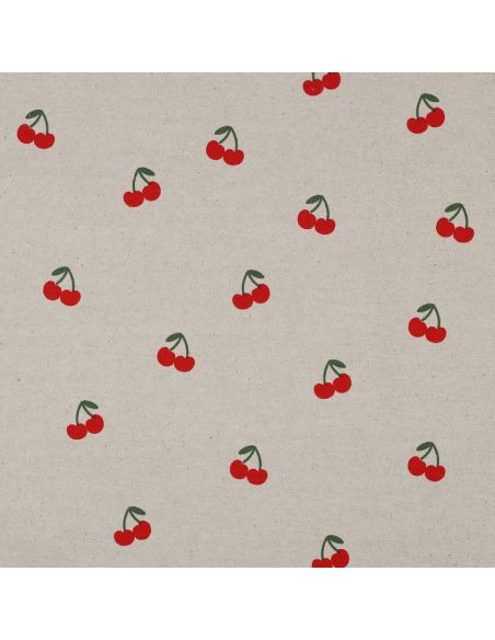 Katoenen canvasdoek - Kersen