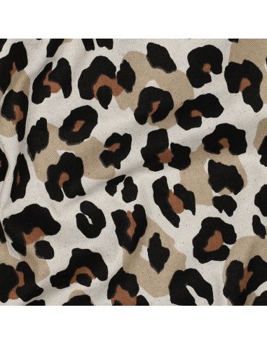 Katoenen canvasdoek - Luipaard