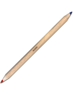 Bohin tweekleurige krijtpotlood voor stoffen - Rood en blauw