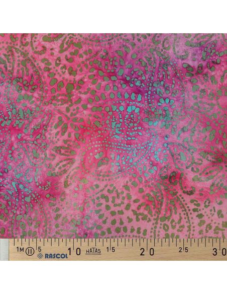 Viscose batik stof Kaona - Roze