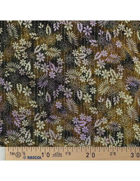 Thea batik viscose stof - Groen