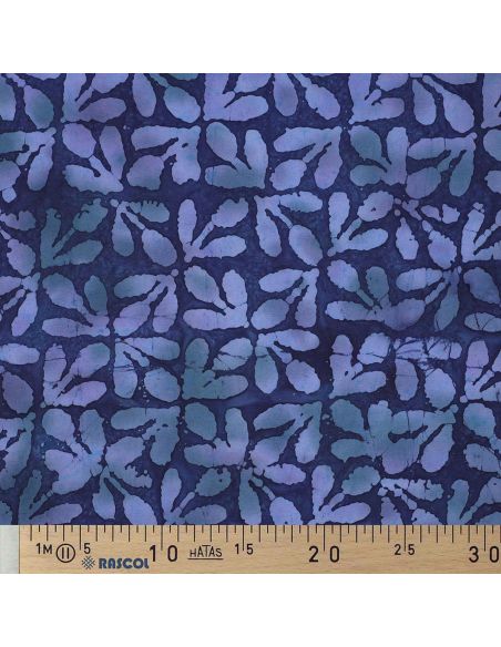 Viscose batik stof Lagon - Marineblauw