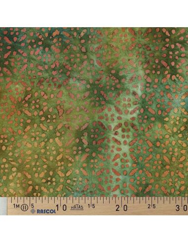 Viscose batik stof Soléane - Groen