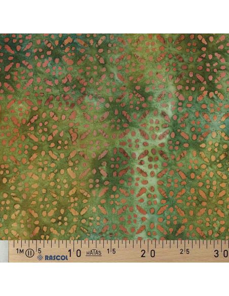 Viscose batik stof Soléane - Groen