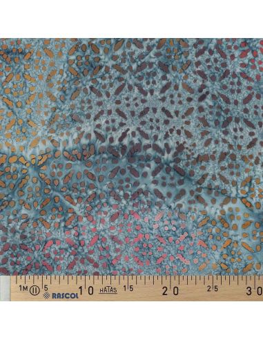 Viscose batik stof Soléane - Blauw