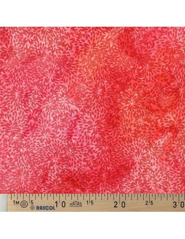 Viscose batik stof Vaïana - Rood