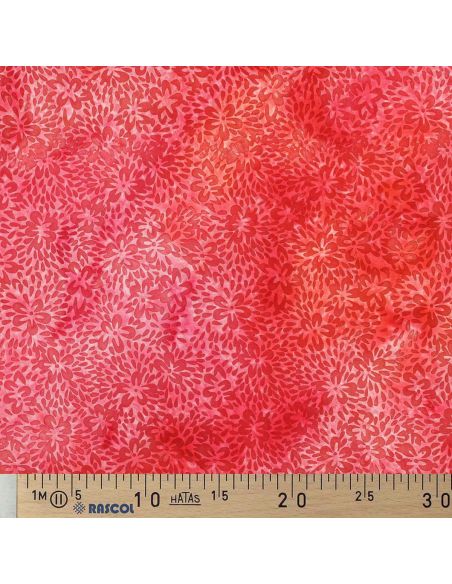 Viscose batik stof Vaïana - Rood