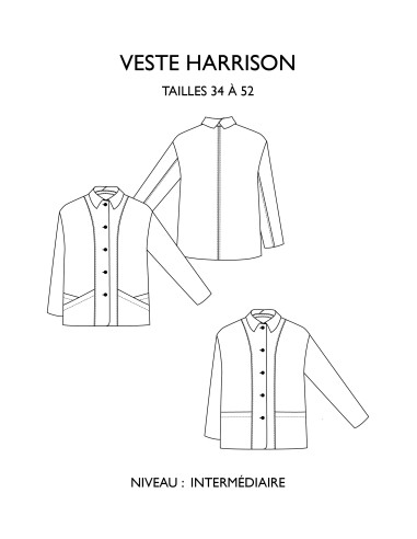 Harrison jasje patroon - Églantine & Zoé