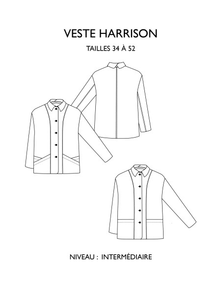 Harrison jasje patroon - Églantine & Zoé
