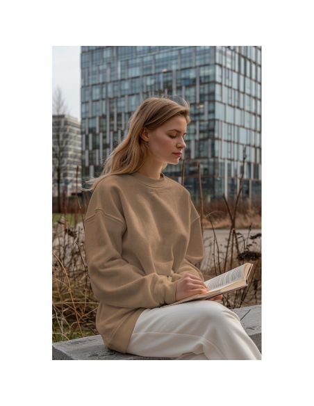 Microfleece stof - Zandkleurig