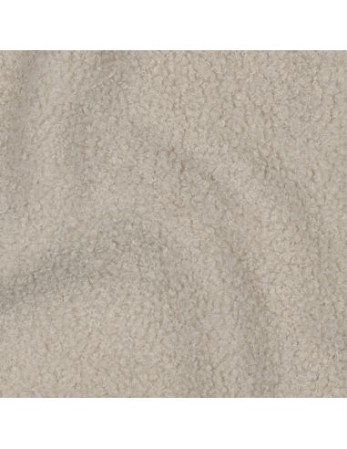 Teddy dubbelzijdige fleece stof - Beige