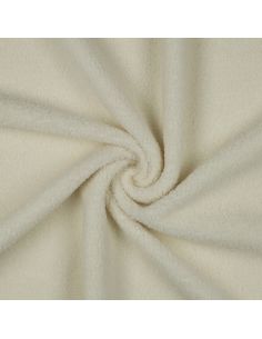 Teddy dubbelzijdige fleece stof - Ecru