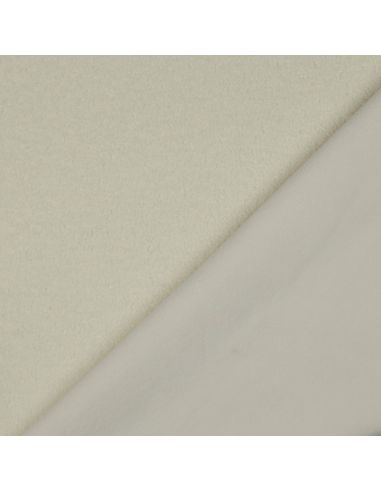 Teddy dubbelzijdige fleece stof - Ecru