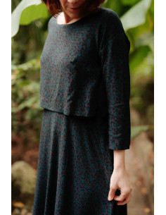 Viscose stof Bagheera Antraciet - Églantine & Zoé 2