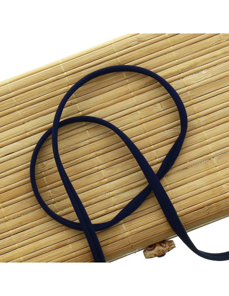 Lycra spaghetti koord 5 mm - Marineblauw
