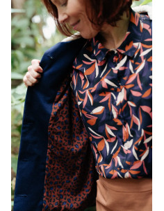 Viscose stof Mowgli Inktblauw - Églantine & Zoé 2