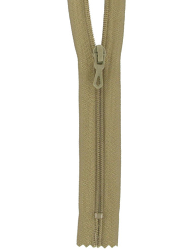 Nylon ritssluiting - Middel beige