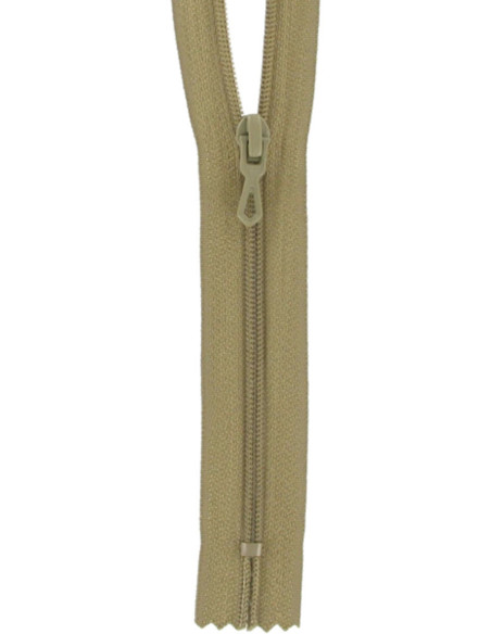 Nylon ritssluiting - Middel beige