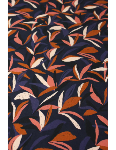 Mowgli inktblauw viscose stof - Églantine & Zoé