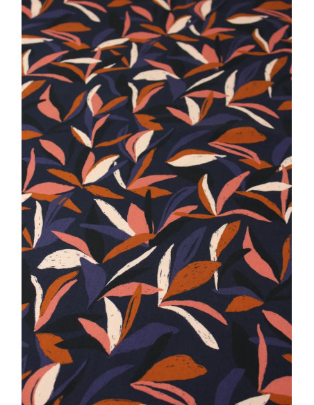 Mowgli inktblauw viscose stof - Églantine & Zoé