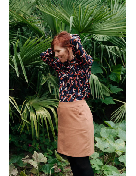 Mowgli inktblauw viscose stof - Églantine & Zoé