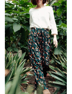 Viscose stof Mowgli Groen - Églantine & Zoé 2