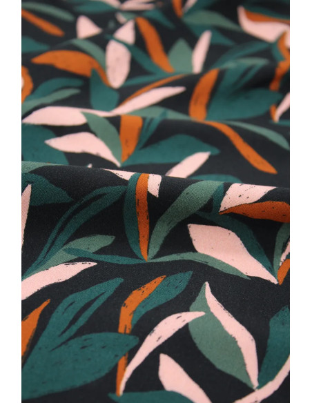 Tissu viscose Mowgli Vert - Églantine & Zoé